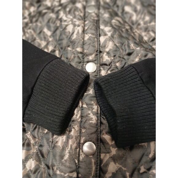 PJK Patterson J Kincaid Calabash Bomber Quilted Varsity Jacket Sz M Black $298 - Picture 12 of 16